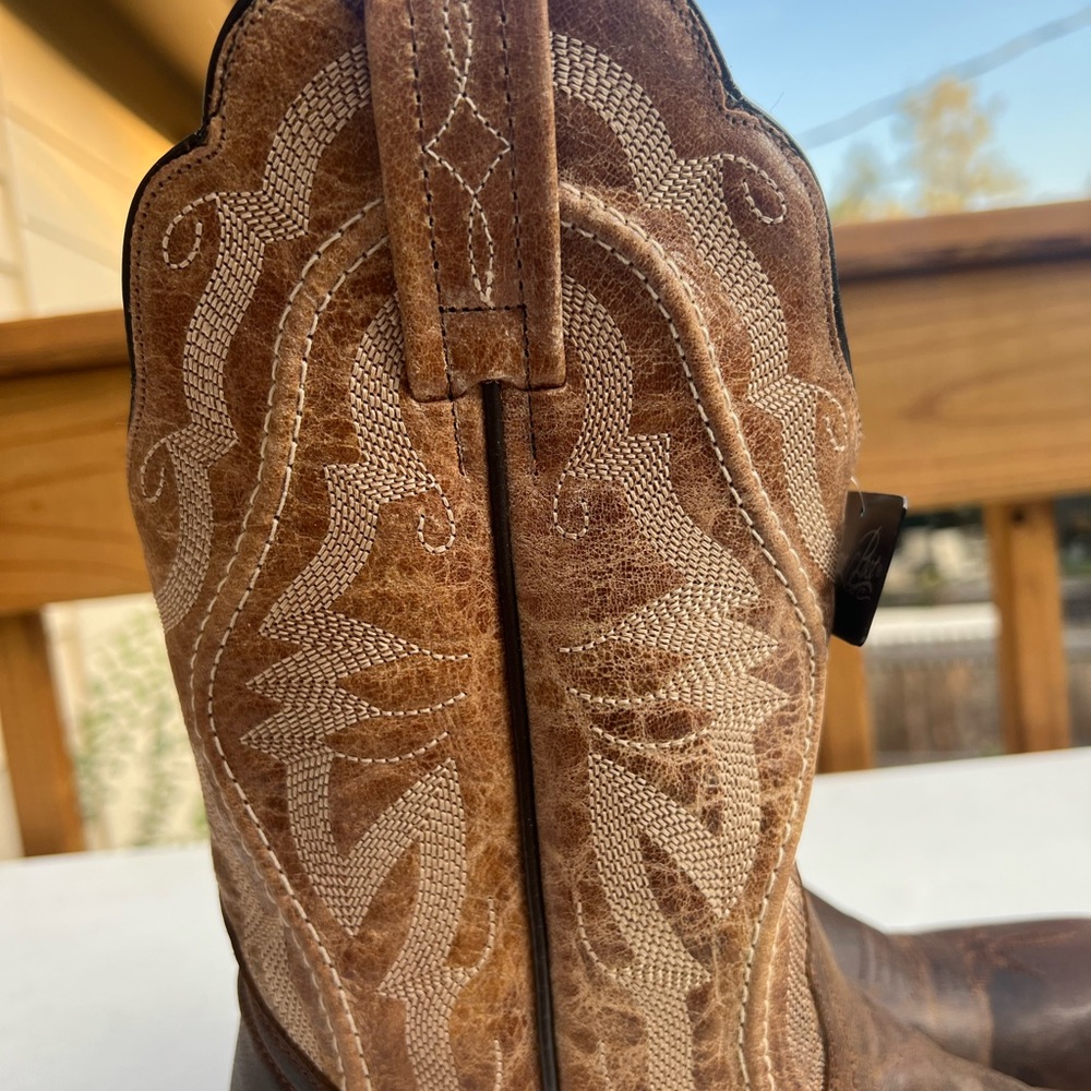 Dan Post Babs western leather boot tan and honey - Picture 10 of 12